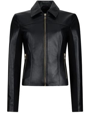 Liu Jo Leather Jackets - Black