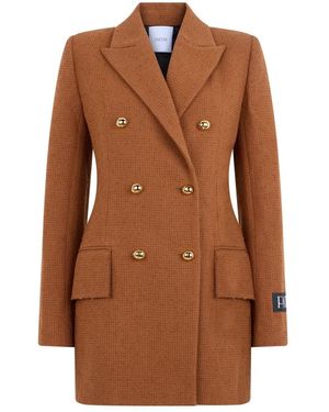 Patou Wollmischungs-Blazer Mit Doppelter Knopfleiste - Braun