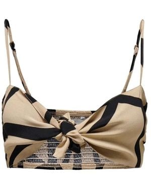 ONLY Sleeveless Tops - Brown
