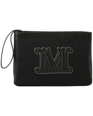 Max Mara Schwarze Strandtaschen Casciabeach Stil