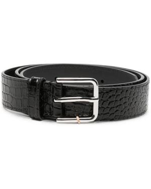 Frankie Shop Accessoires ,Zwart ,Leer Toni Leren Riem