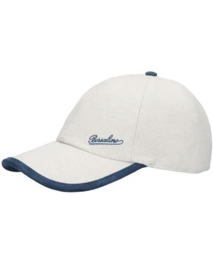 Borsalino Golfer Baseball Cap - Wit