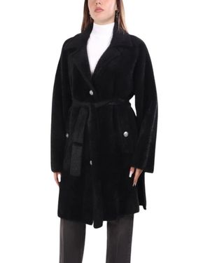 Pinko Belted Coats - Black