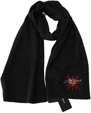 Dolce & Gabbana Winter Scarves - Zwart