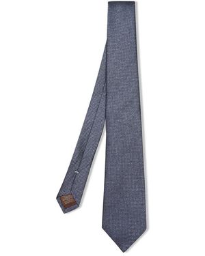 Canali Accessoires ,Blauw ,Zijden Das