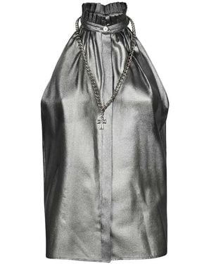 John Richmond Sleeveless Tops - Grey