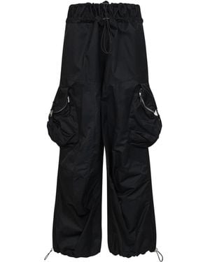 The Attico Wide Trousers - Black