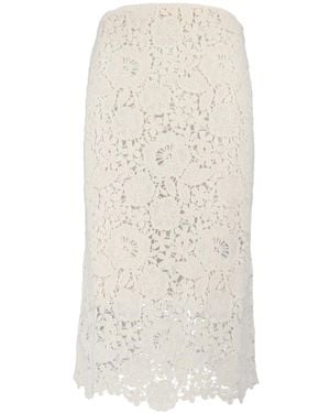 Ermanno Scervino Midi Skirts - Natural