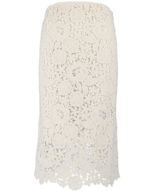 Ermanno Scervino Midi Skirts - Naturel