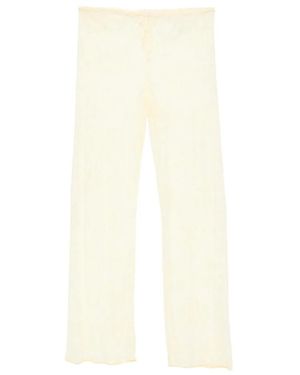 Oséree Broeken ,Geel ,Lace Pants - Naturel