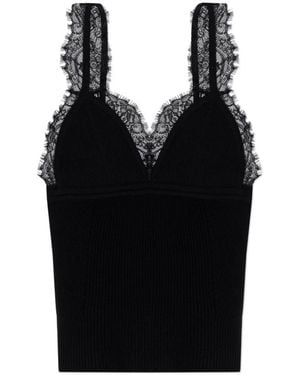 Blumarine Geripptes Oberteil - Schwarz