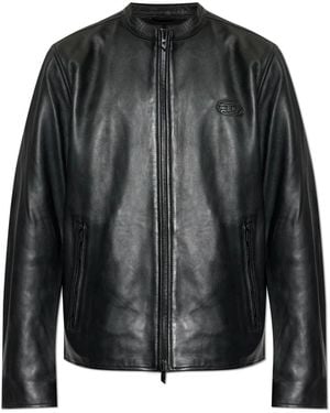 DIESEL Leather Jackets - Black