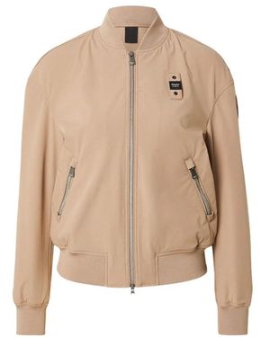 Blauer Bomberjack - Naturel