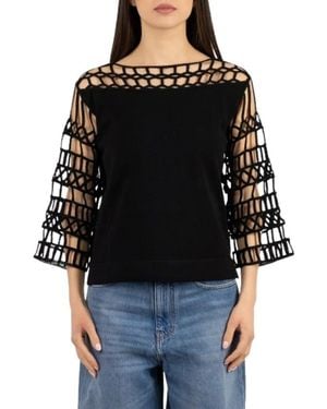 Luckylù Round-Neck Knitwear - Noir