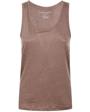 Majestic Filatures Sleeveless Tops - Marron