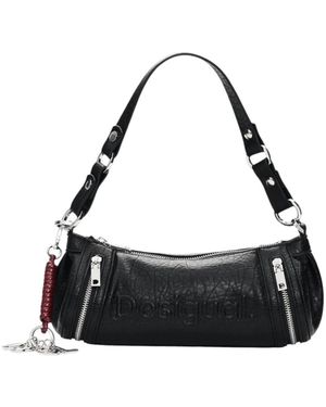 Desigual Tassen ,Zwart ,Polyester Half Logo Zarauz Bag