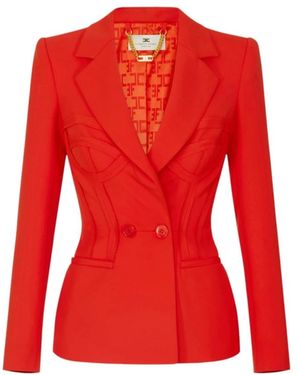 Elisabetta Franchi Blazers - Red