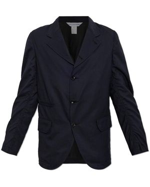 Comme des Garçons Gestreifte Jacke - Blau