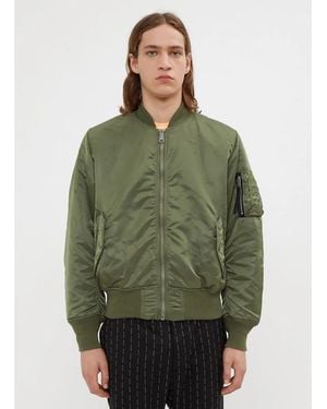 1017 ALYX 9SM Satin Finish Pilot Bomber Jacket - Groen