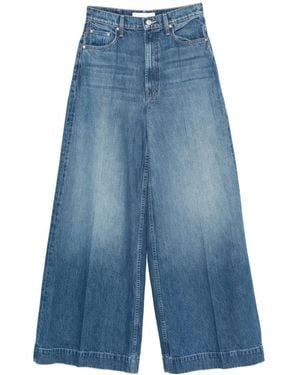 Mother Wide Jeans - Blauw