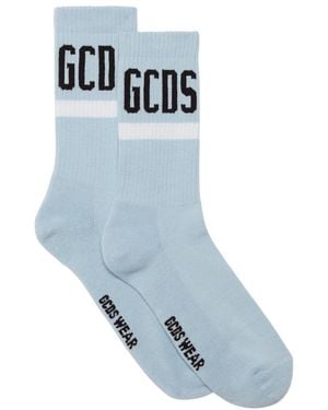Gcds Ondergoed ,Blauw ,Katoen Logo Socks
