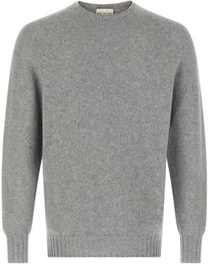 Ma'ry'ya Round-Neck Knitwear - Grey