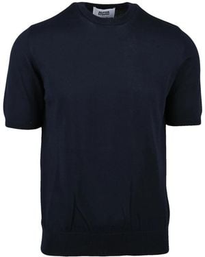 Alpha Studio Round-Neck Knitwear - Bleu