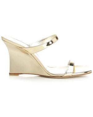 Stuart Weitzman Sandalen Met Sleehak - Naturel