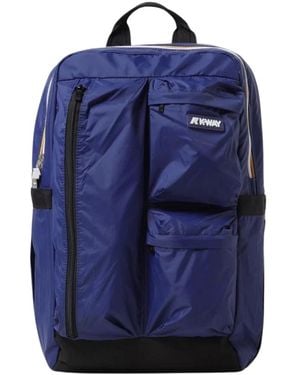 K-Way Blauer Moderner Rucksack Mit Mehreren Fächern