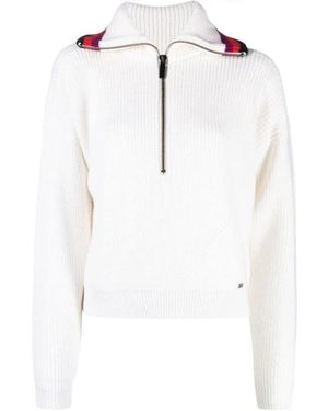 Sonia Rykiel Woll-Crop-Pullover - Weiß