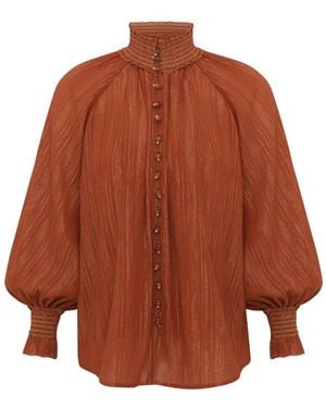 Zimmermann Blouses - Marrón