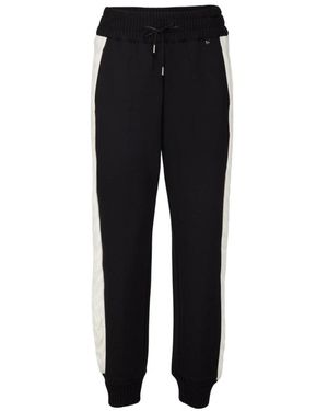 Twinset Joggingbroek Met Gebreide Inzet - Zwart
