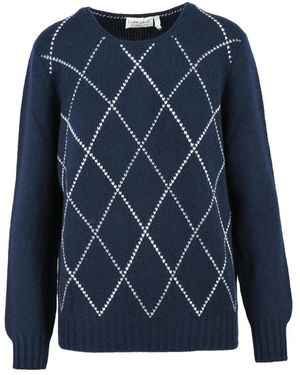 CORTE DI KEL Pullover Girocollo - Blau
