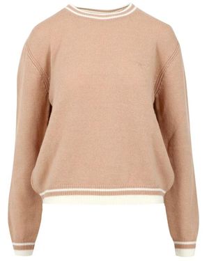 MSGM Round-Neck Knitwear - Neutro