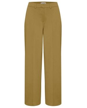 Ichi Ihkate Sus Office Wide Pa Broek - Groen