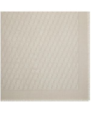 Fendi Ff Shawl - Natural