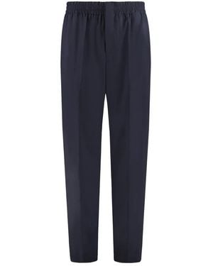 Bottega Veneta Slim-Fit Trousers - Blauw