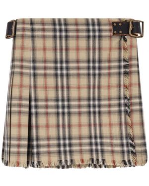 Burberry Short Skirts - Natural