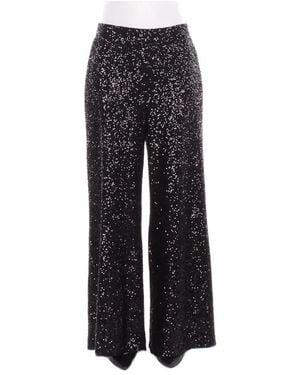 Manila Grace Broeken ,Zwart ,Polyester Wijde Broek