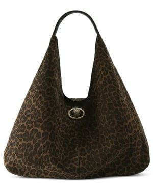 Kurt Geiger Tassen ,Bruin ,Leer Chelsea Large Slouch Hobo - Zwart