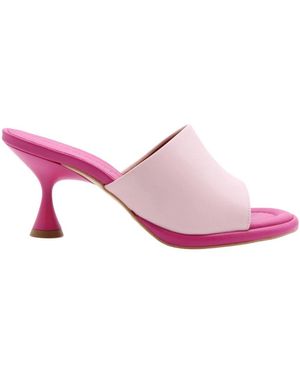 Ángel Alarcón Heeled Mules - Rosa