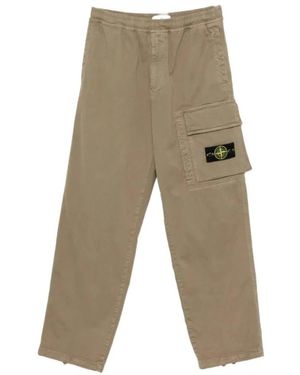 Stone Island Straight Trousers - Green