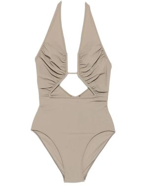 Rick Owens Cutout Halterneck Badpak - Naturel