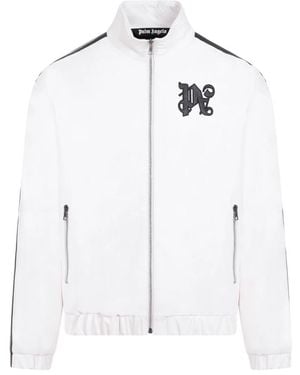 Palm Angels Leather Jackets - Bianco