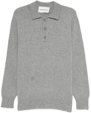 Amaranto Round-Neck Knitwear - Gris