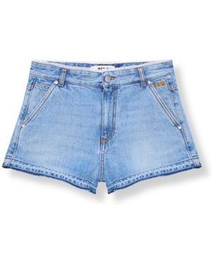 MSGM Denim Shorts - Blue