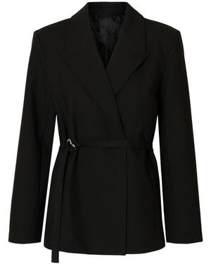 SELECTED Jassen ,Zwart ,Wol Faila Blazer