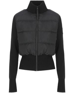 Canada Goose Hybridge Wide Quilt Strickjacke - Schwarz