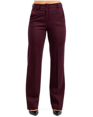 Hanita Straight Trousers - Rood