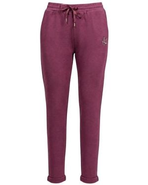 Liu Jo Broeken ,Paars ,Polyester Pant.Jersey Lungo